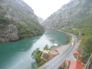 Vista do trem para Mostar